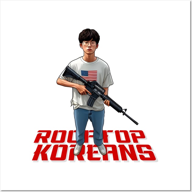 Rooftop Koreans Wall Art by Rawlifegraphic